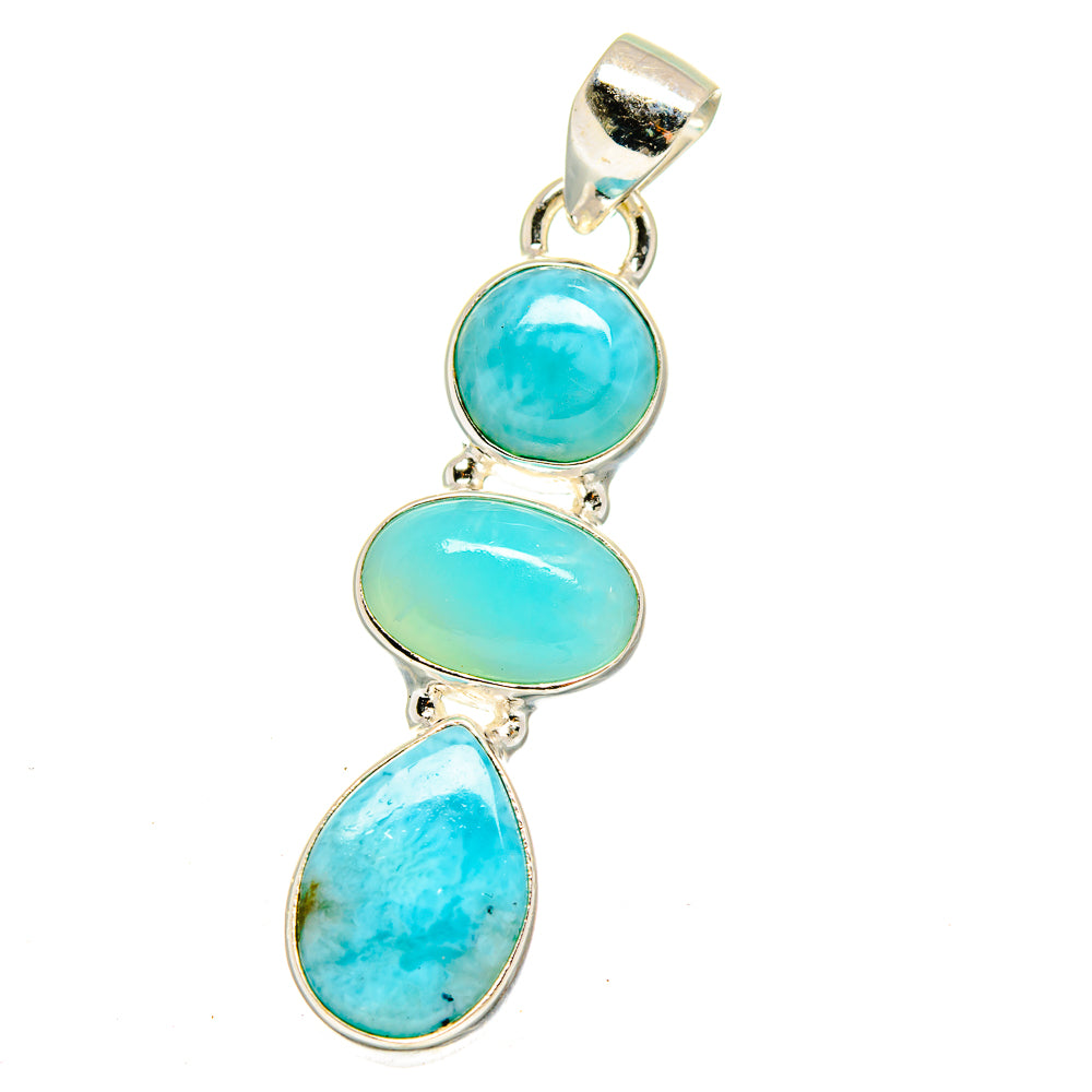 Larimar Pendants handcrafted by Anasilvercos - PD16000