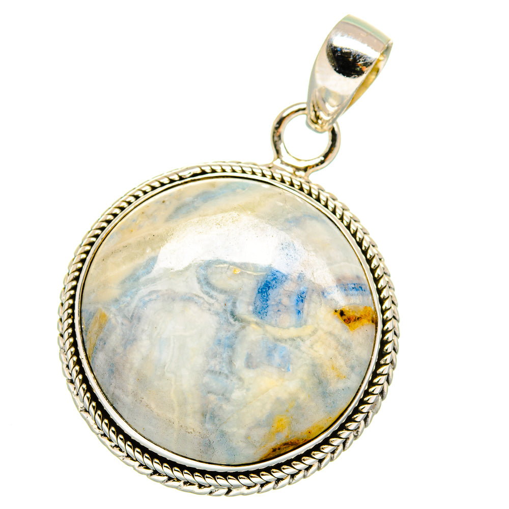 Blue Scheelite Pendants handcrafted by Anasilvercos - PD16002