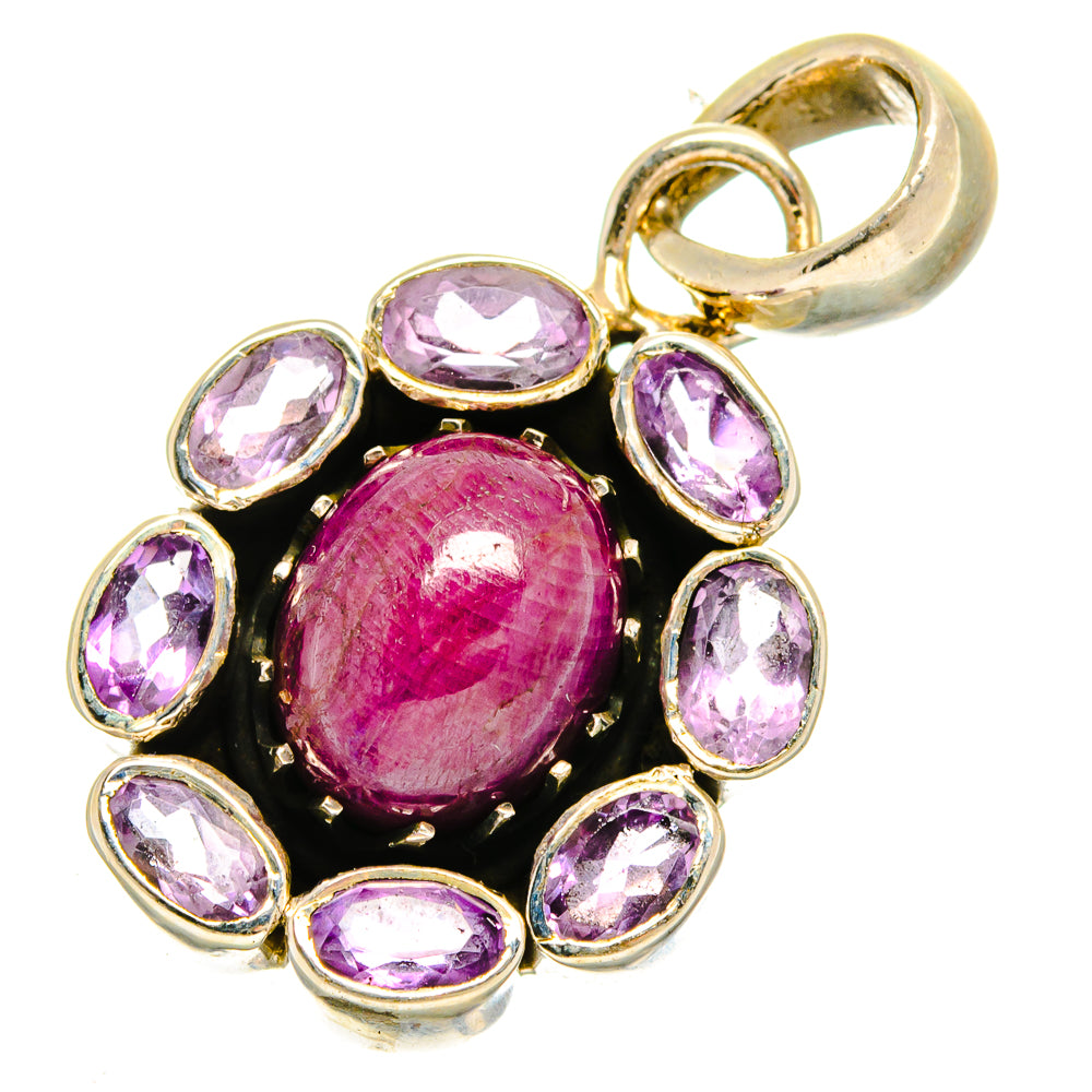 Pink Tourmaline Pendants handcrafted by Anasilvercos - PD16015