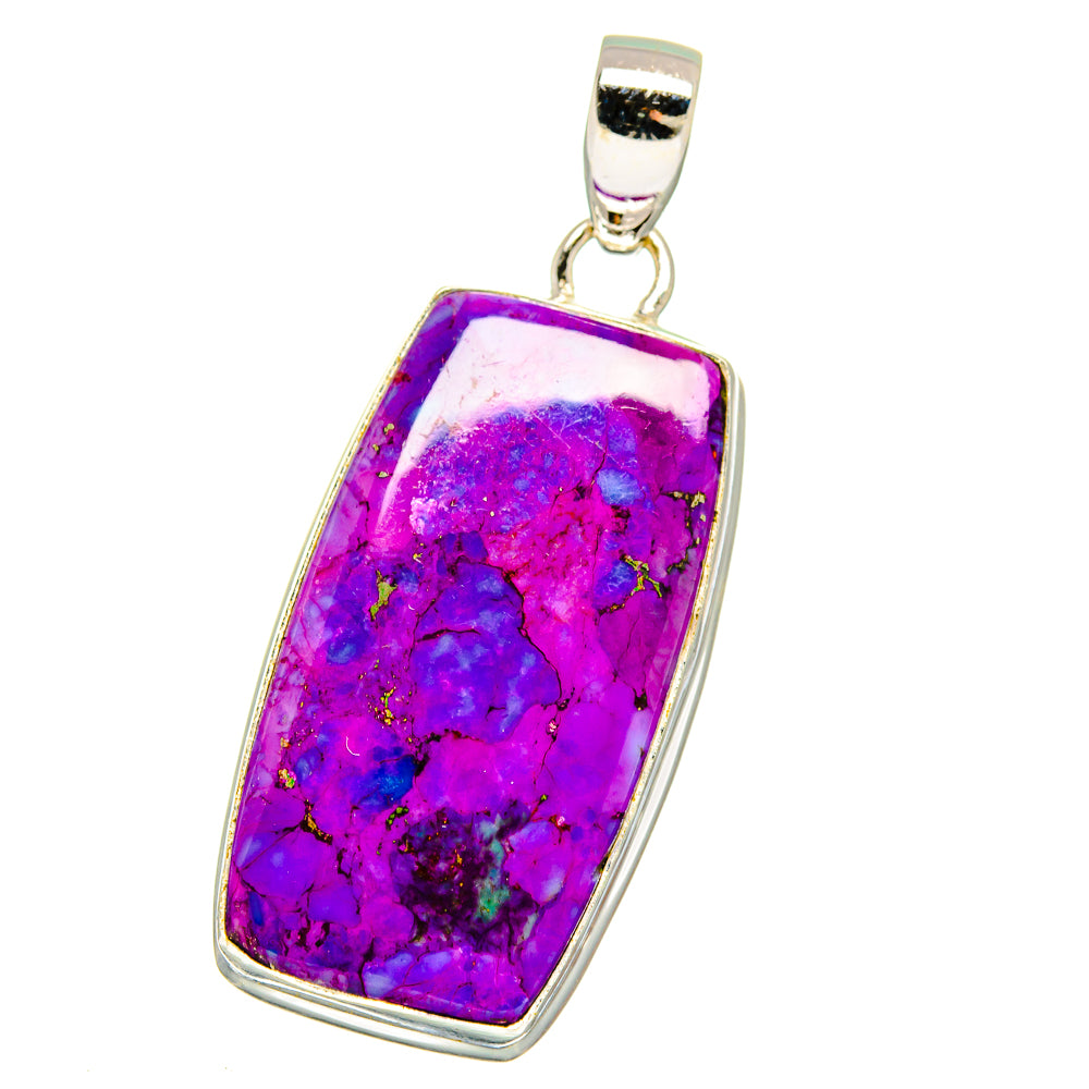 Purple Copper Composite Turquoise Pendants handcrafted by Anasilvercos - PD16049