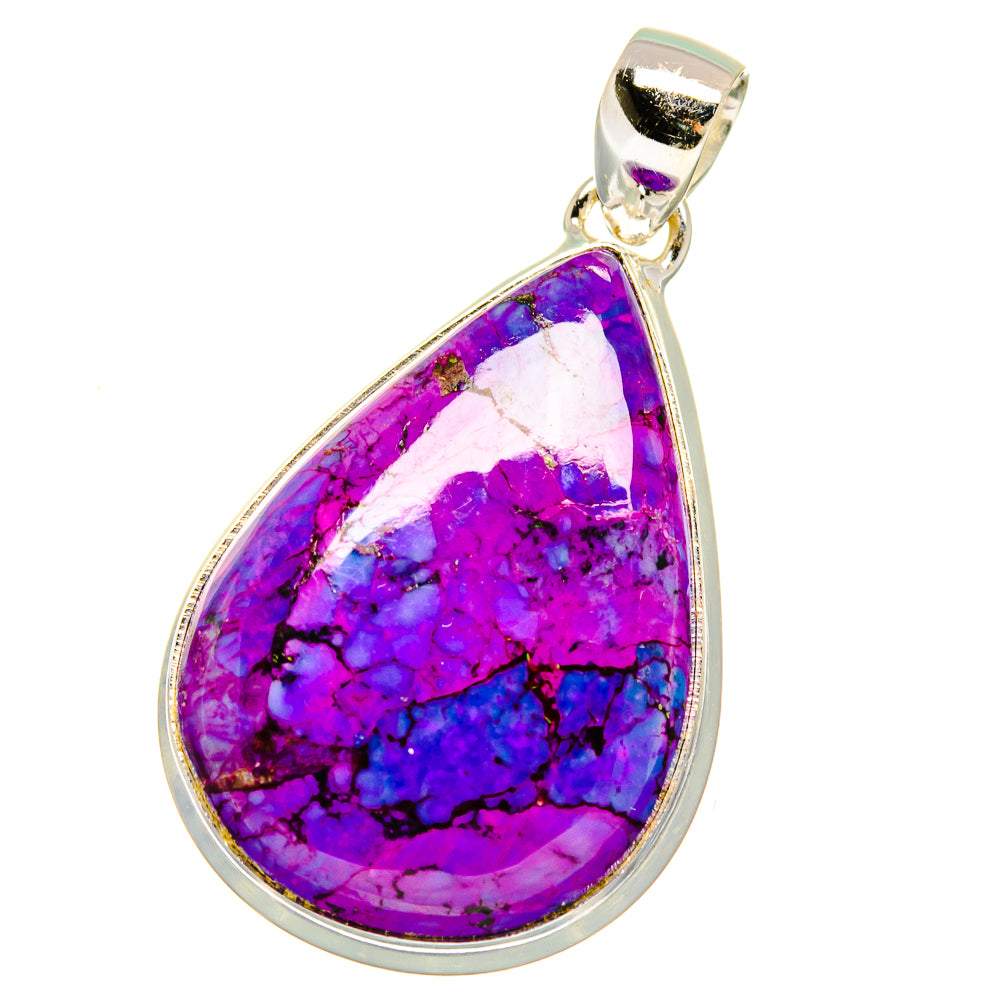 Purple Copper Composite Turquoise Pendants handcrafted by Anasilvercos - PD16050