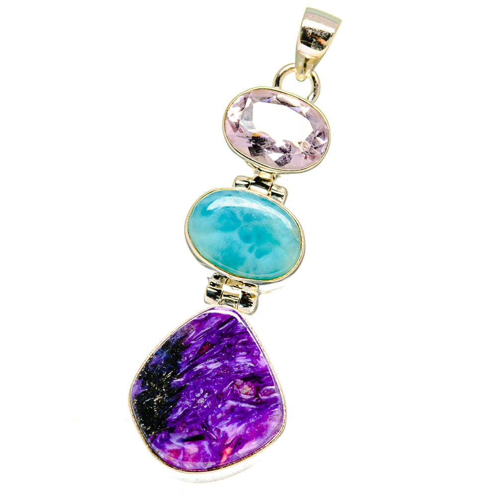 Charoite Pendants handcrafted by Anasilvercos - PD16051