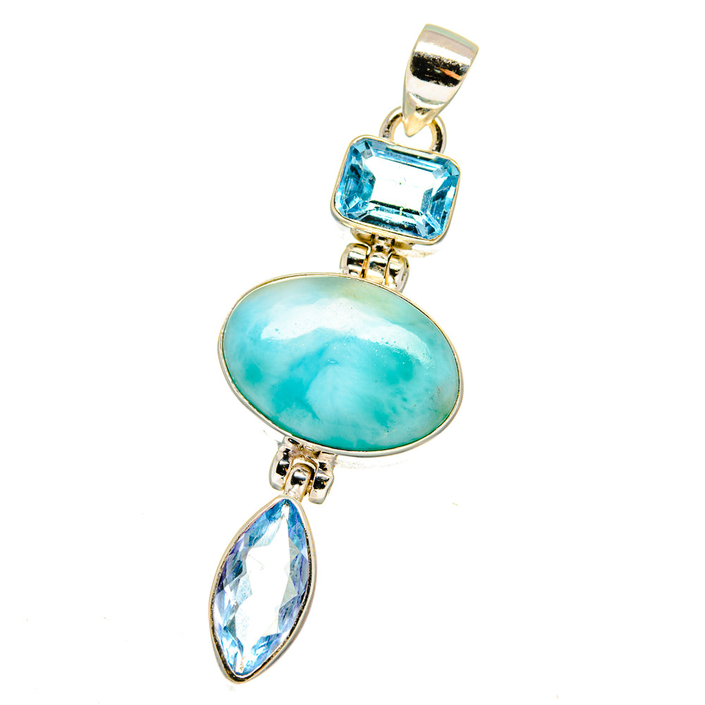 Larimar Pendants handcrafted by Anasilvercos - PD16062