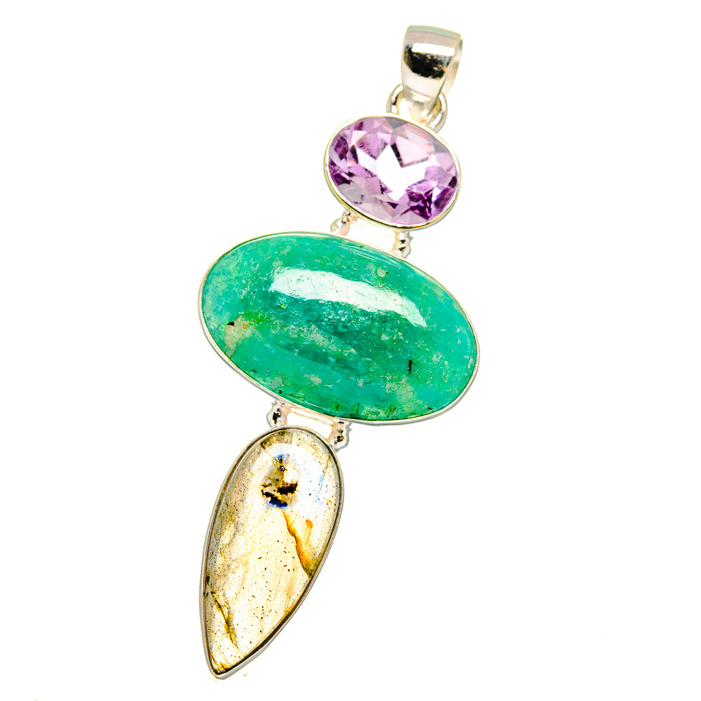 Amazonite Pendants handcrafted by Anasilvercos - PD16067