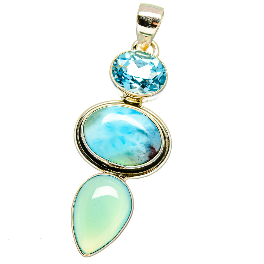 Larimar Pendants handcrafted by Anasilvercos - PD16074