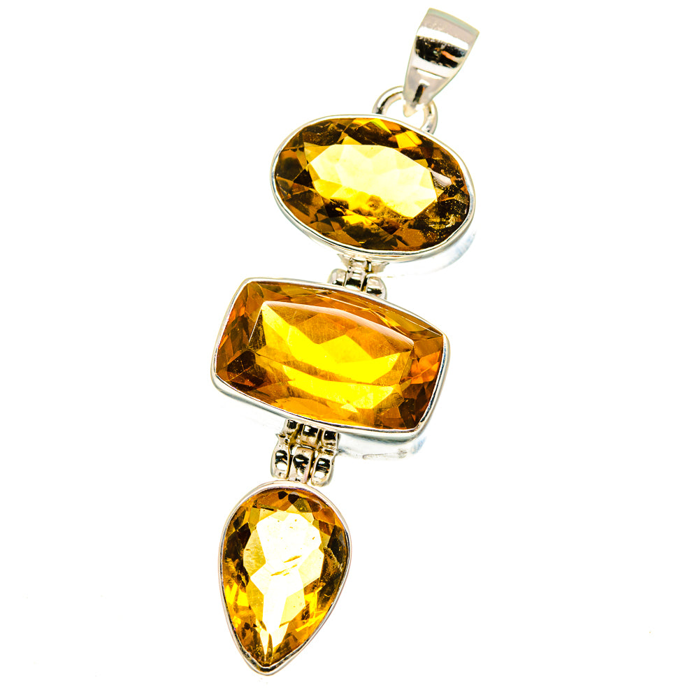 Mandarin Geode Pendants handcrafted by Anasilvercos - PD16082