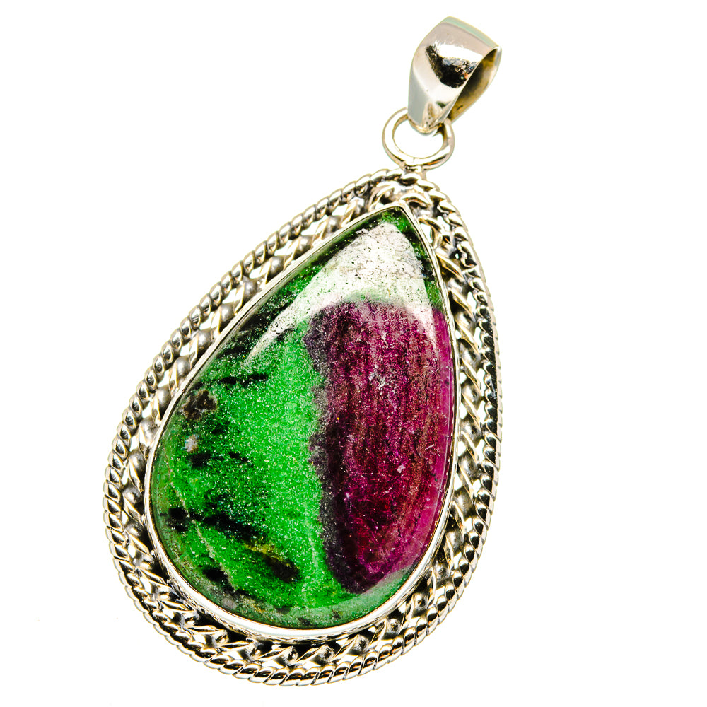 Ruby Zoisite Pendants handcrafted by Anasilvercos - PD16100