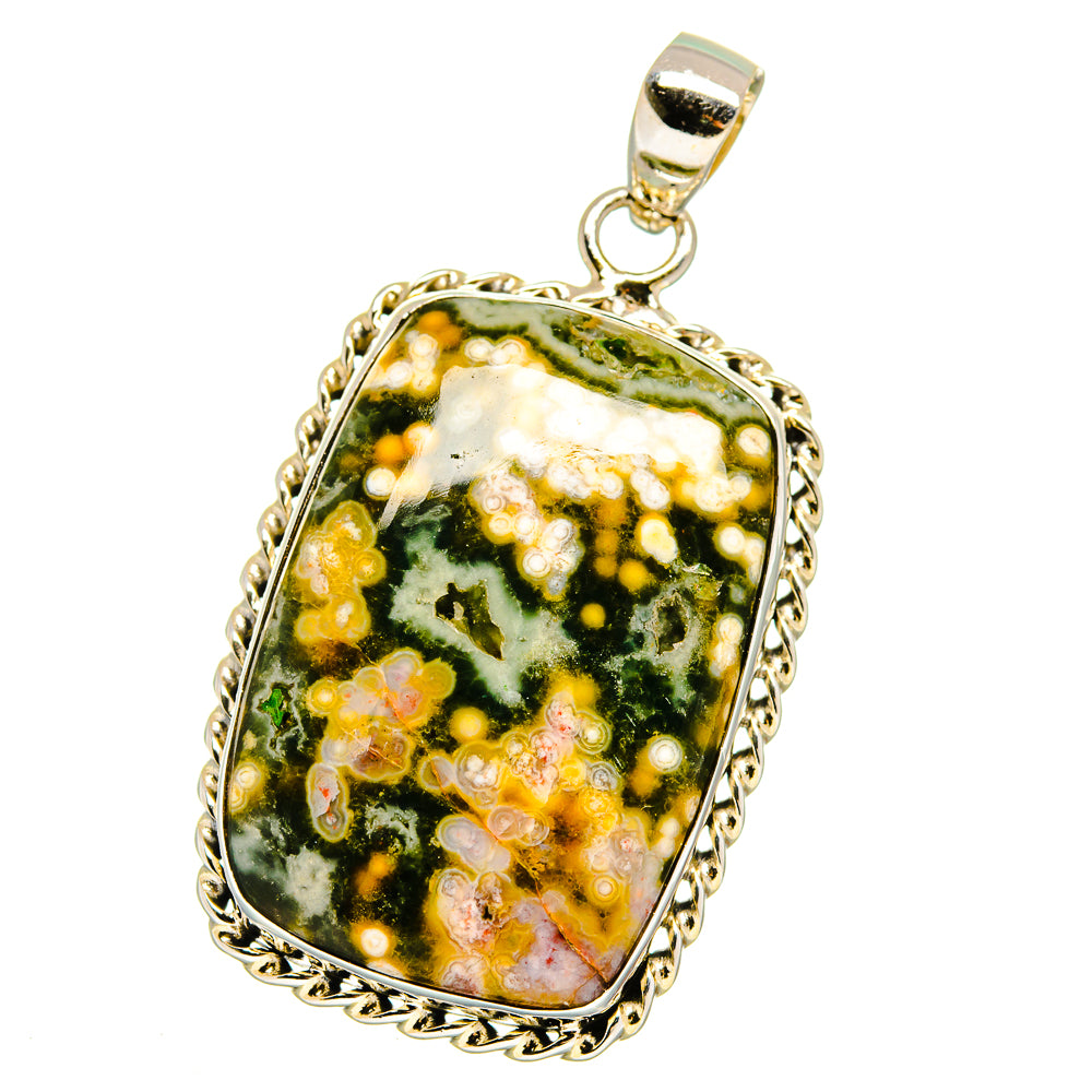 Ocean Jasper Pendants handcrafted by Anasilvercos - PD16102