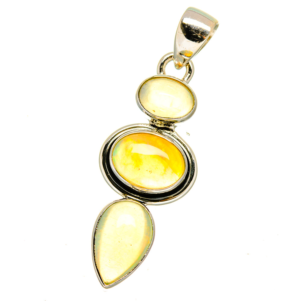 Ethiopian Opal Pendants handcrafted by Anasilvercos - PD16123