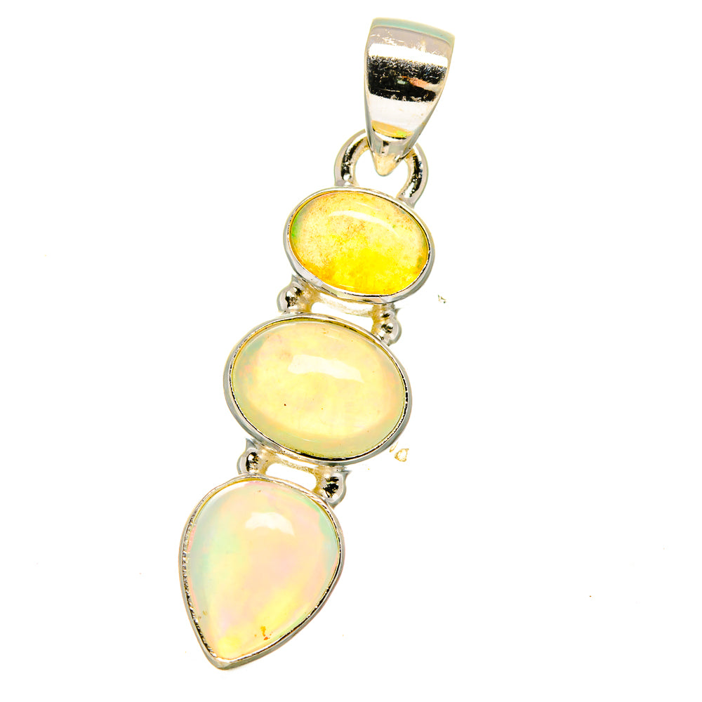 Ethiopian Opal Pendants handcrafted by Anasilvercos - PD16124