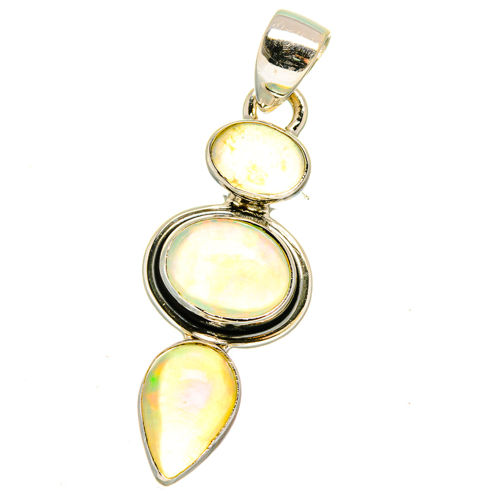 Ethiopian Opal Pendants handcrafted by Anasilvercos - PD16127