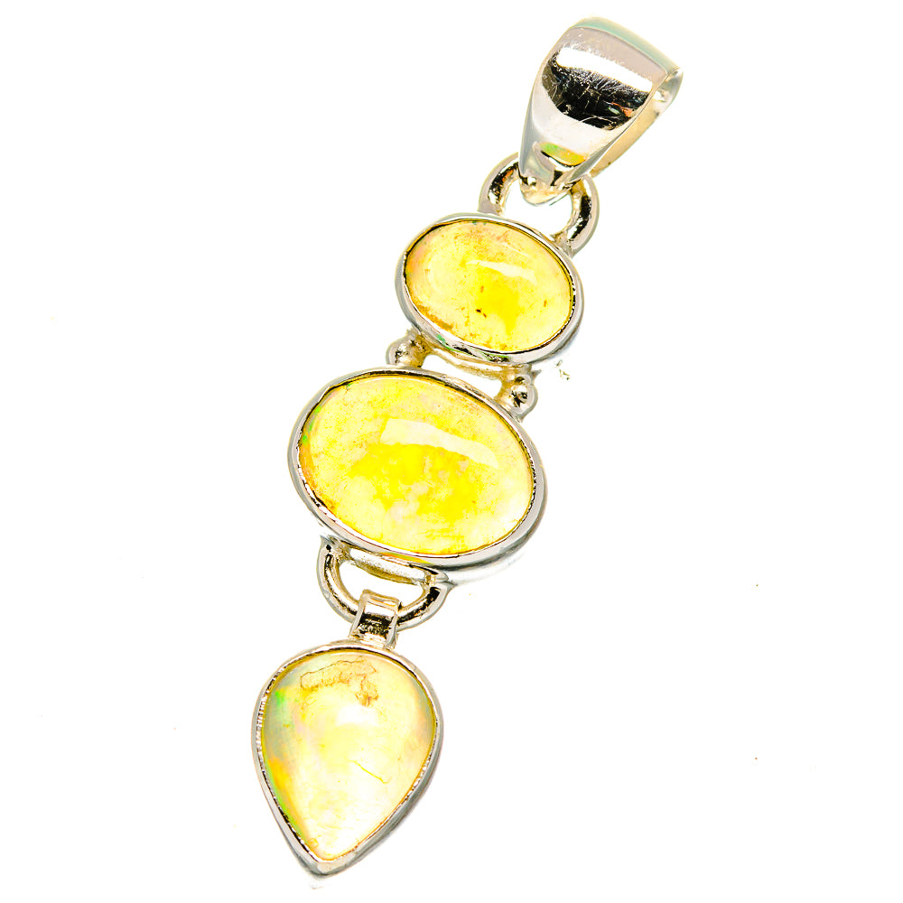 Ethiopian Opal Pendants handcrafted by Anasilvercos - PD16129
