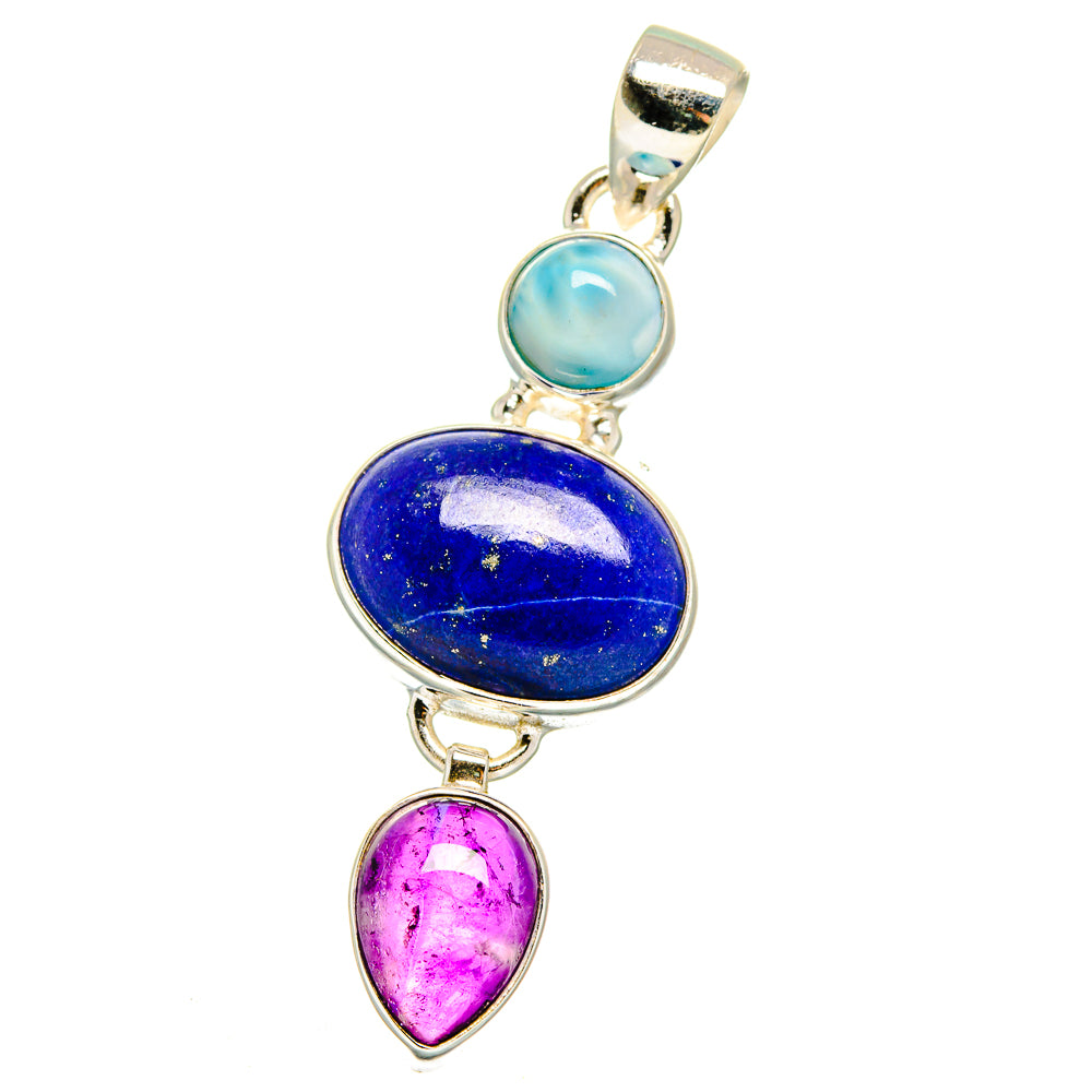 Lapis Lazuli Pendants handcrafted by Anasilvercos - PD16133