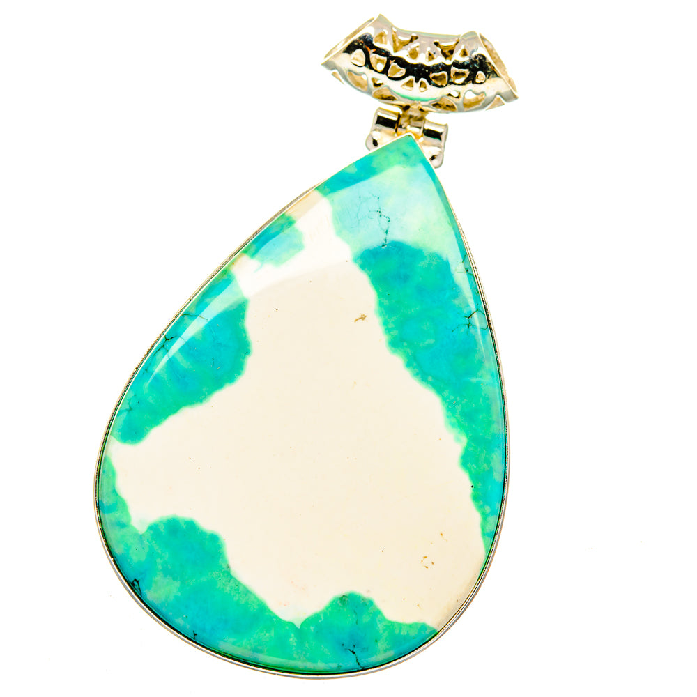 Green Howlite Pendants handcrafted by Anasilvercos - PD16141
