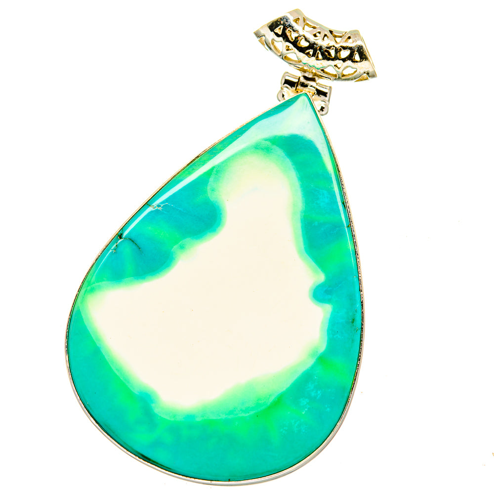 Green Howlite Pendants handcrafted by Anasilvercos - PD16144