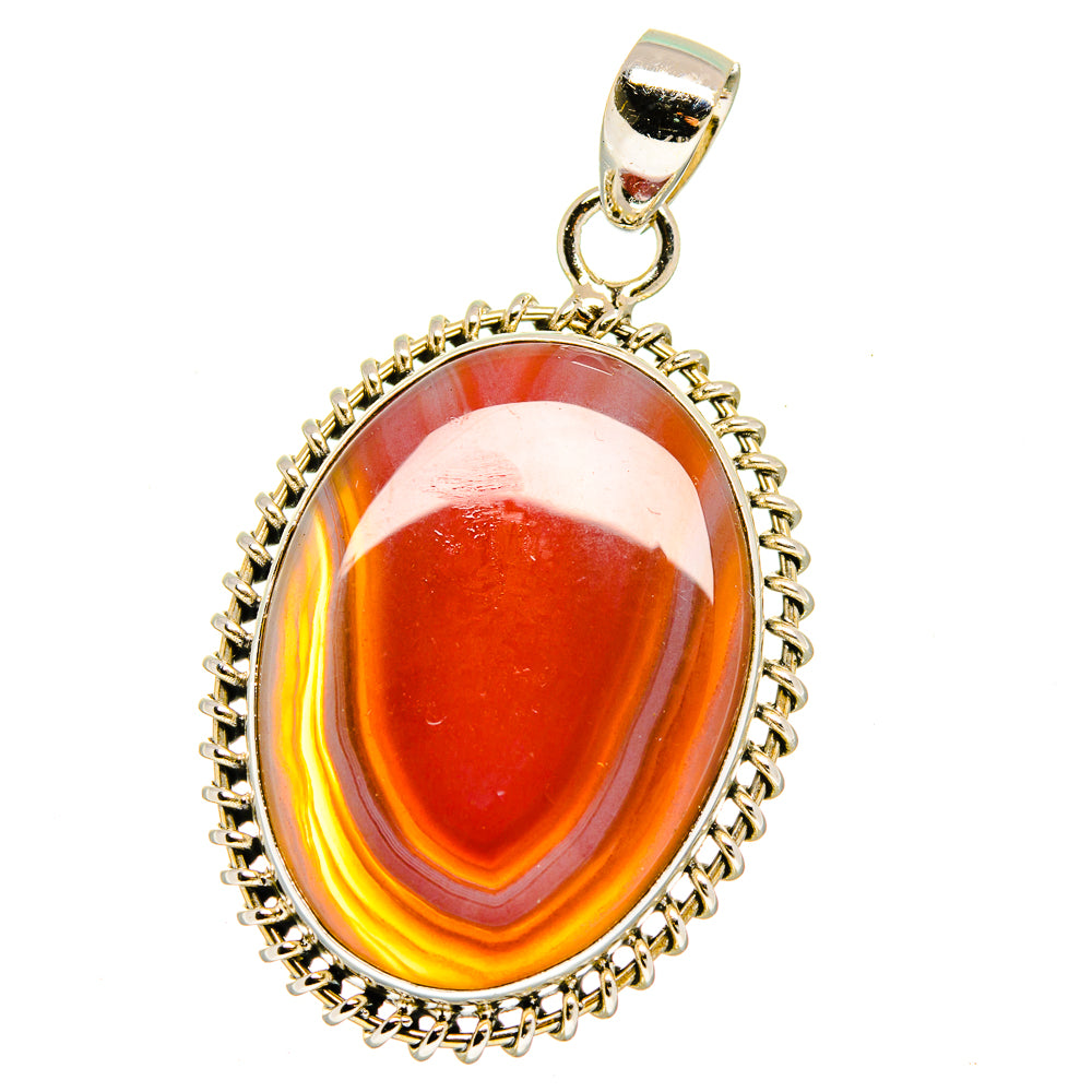 Botswana Agate Pendants handcrafted by Anasilvercos - PD16156