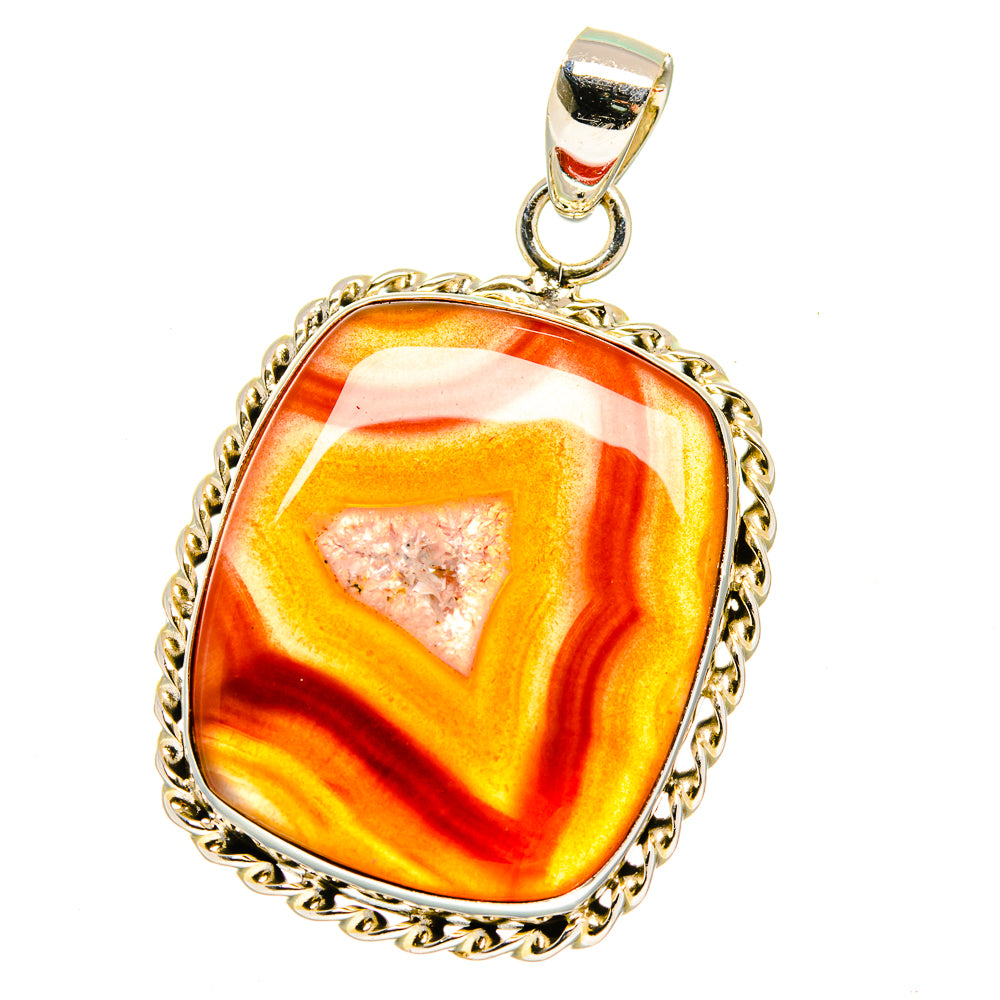 Botswana Agate Pendants handcrafted by Anasilvercos - PD16157