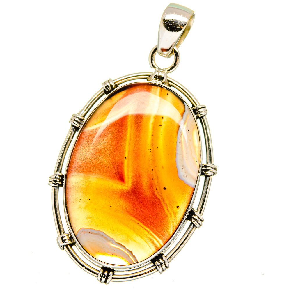 Botswana Agate Pendants handcrafted by Anasilvercos - PD16158
