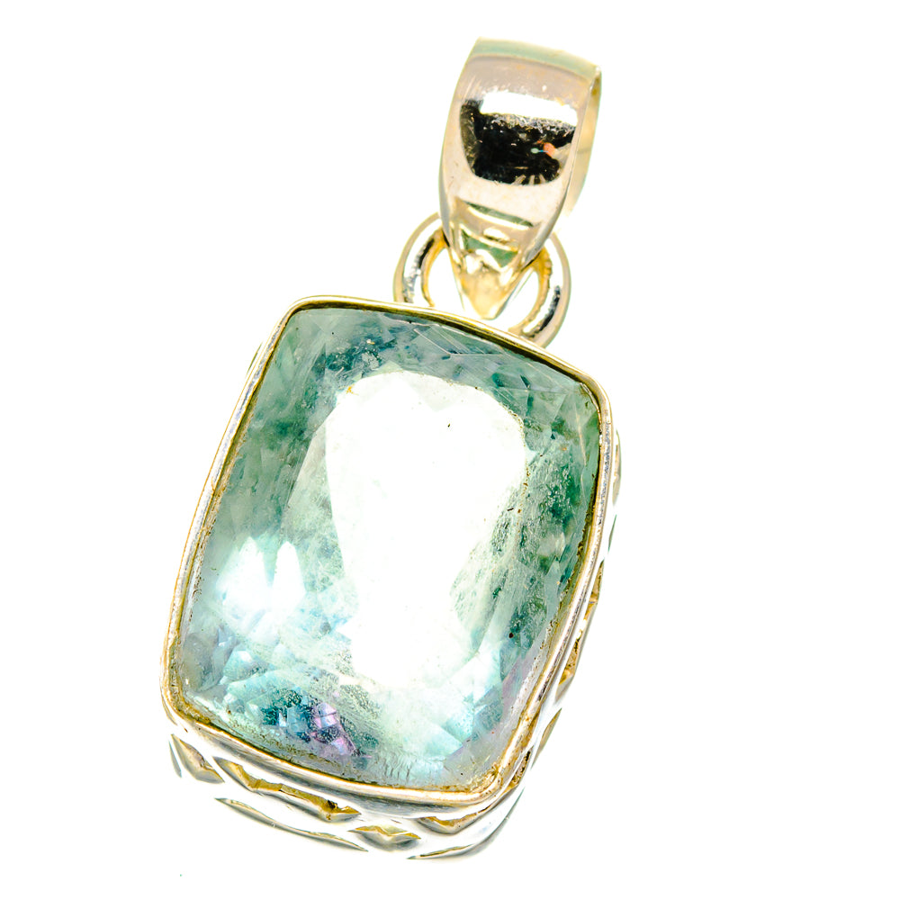 Blue Fluorite Pendants handcrafted by Anasilvercos - PD16171