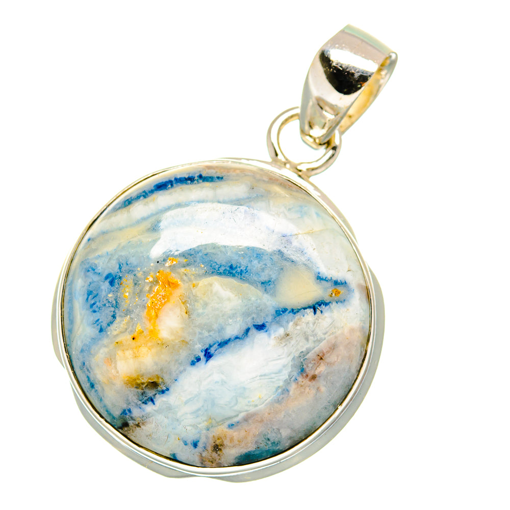 Blue Scheelite Pendants handcrafted by Anasilvercos - PD16179