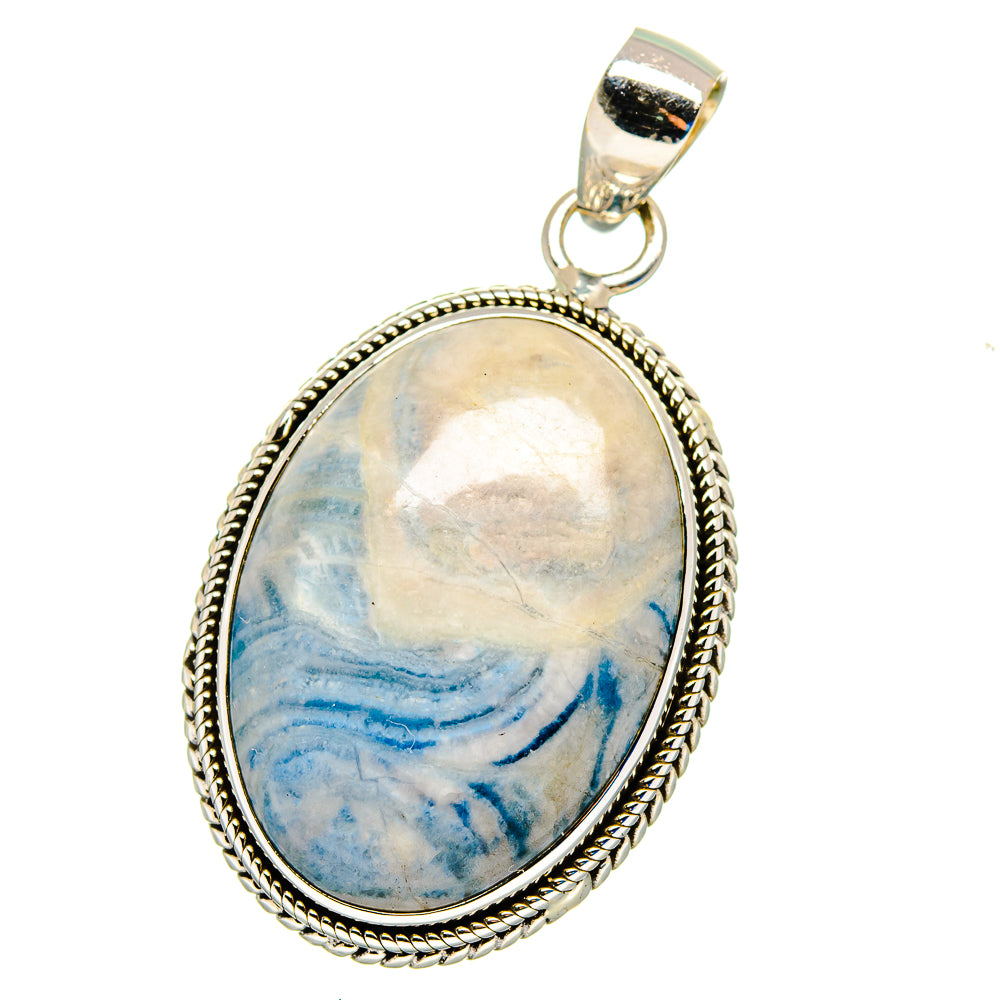 Blue Scheelite Pendants handcrafted by Anasilvercos - PD16182