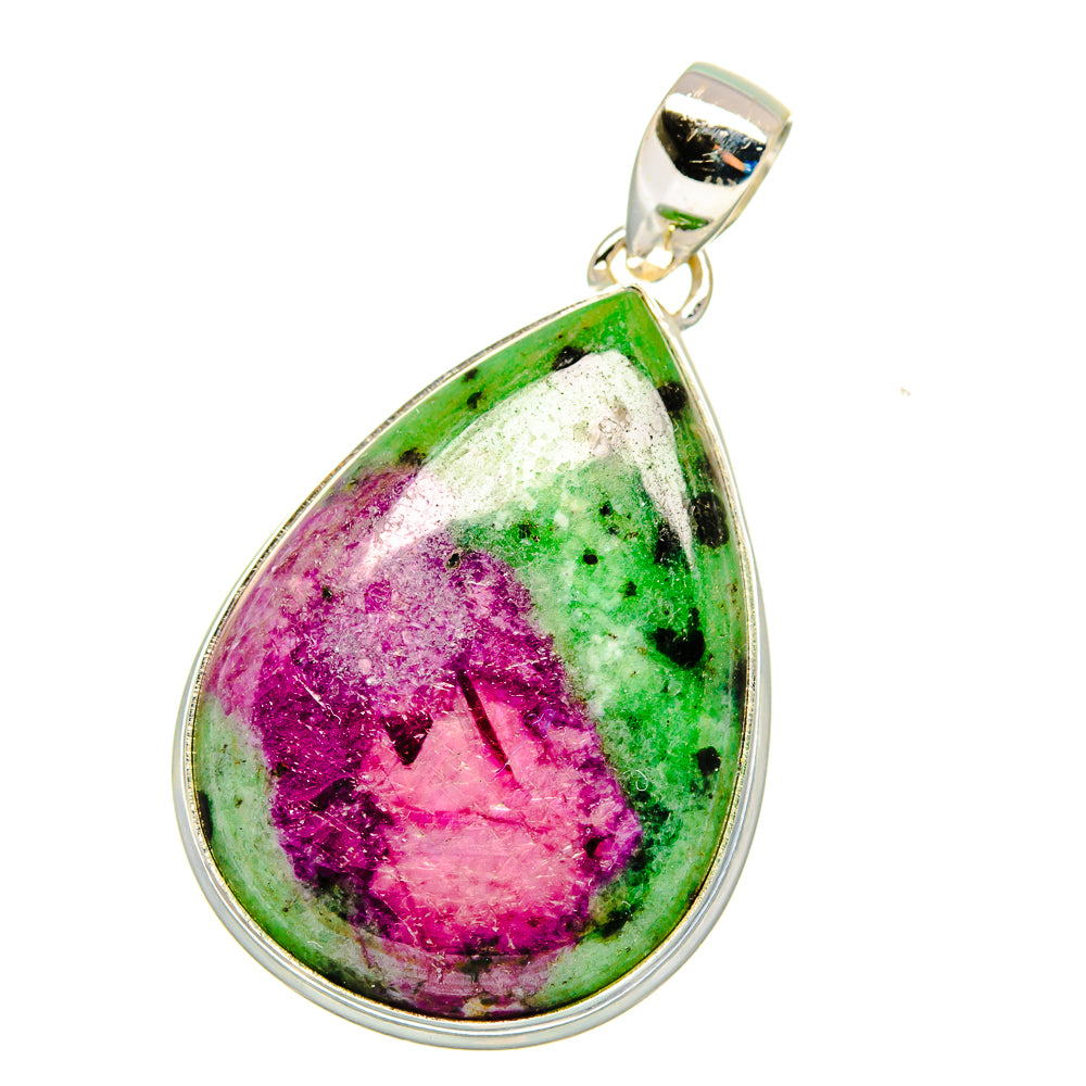 Ruby Zoisite Pendants handcrafted by Anasilvercos - PD16201