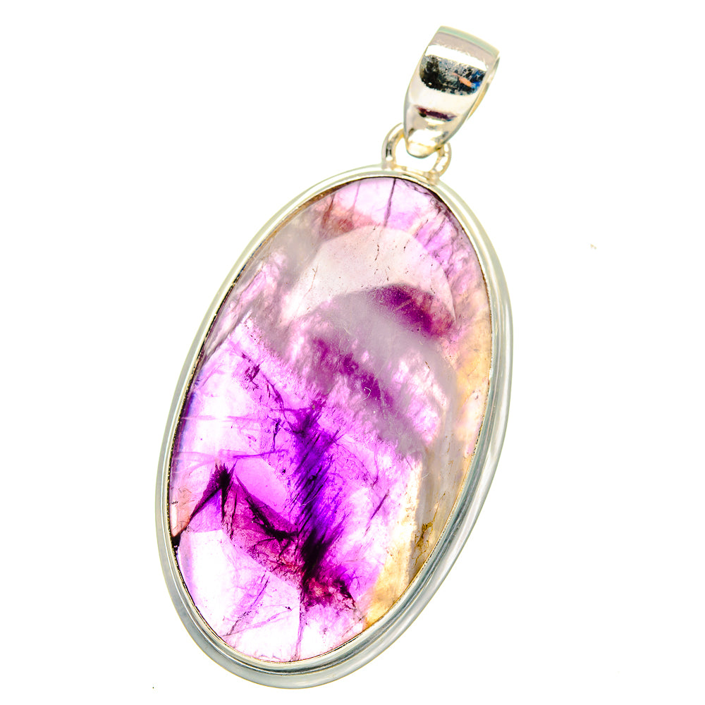 Chevron Amethyst Pendants handcrafted by Anasilvercos - PD16203
