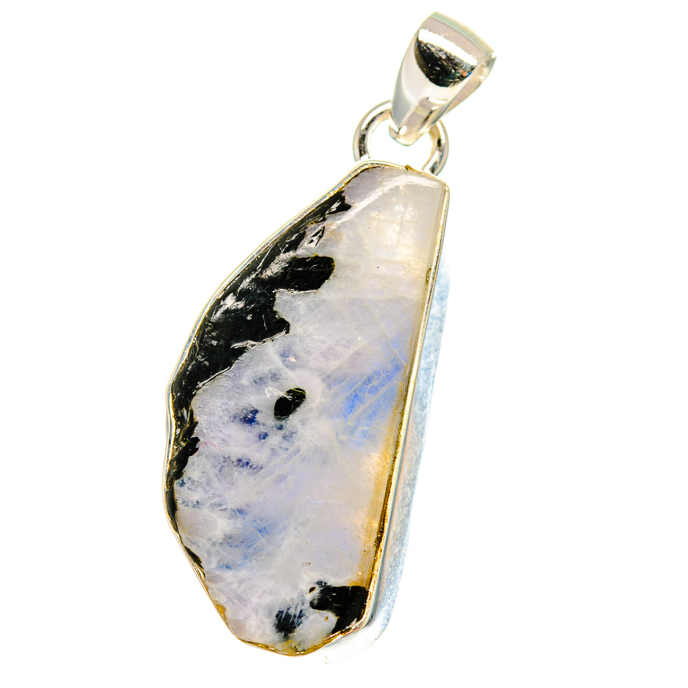 Rainbow Moonstone Pendants handcrafted by Anasilvercos - PD16221