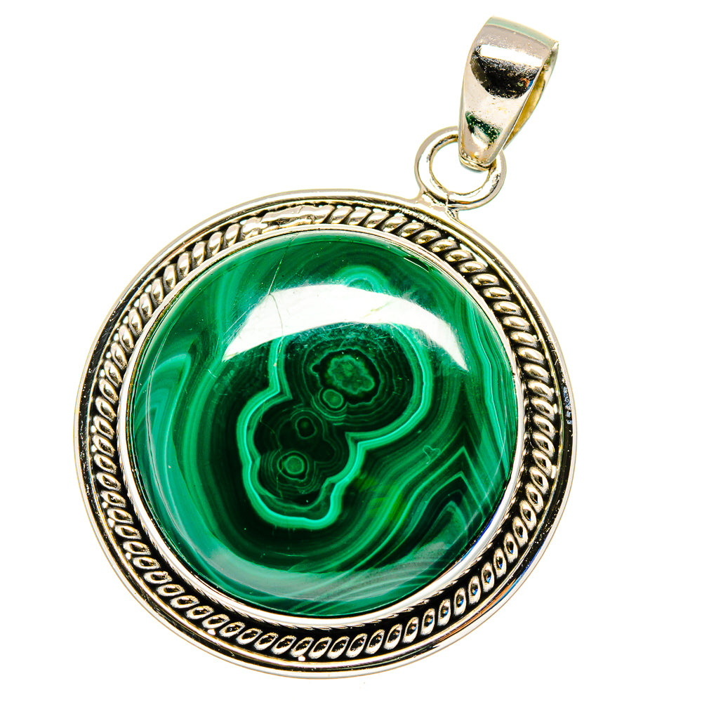 Malachite Pendants handcrafted by Anasilvercos - PD16222