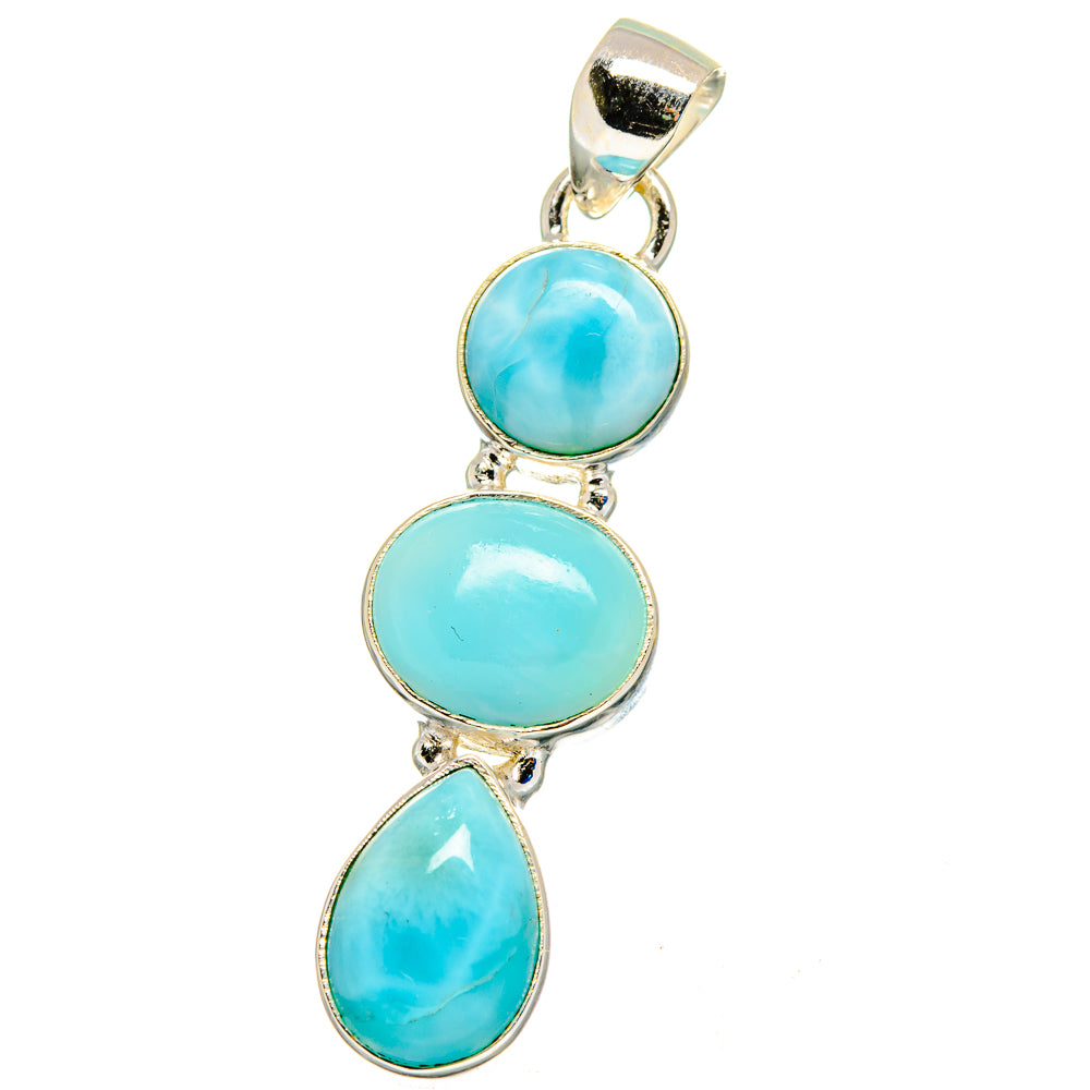 Larimar Pendants handcrafted by Anasilvercos - PD16233