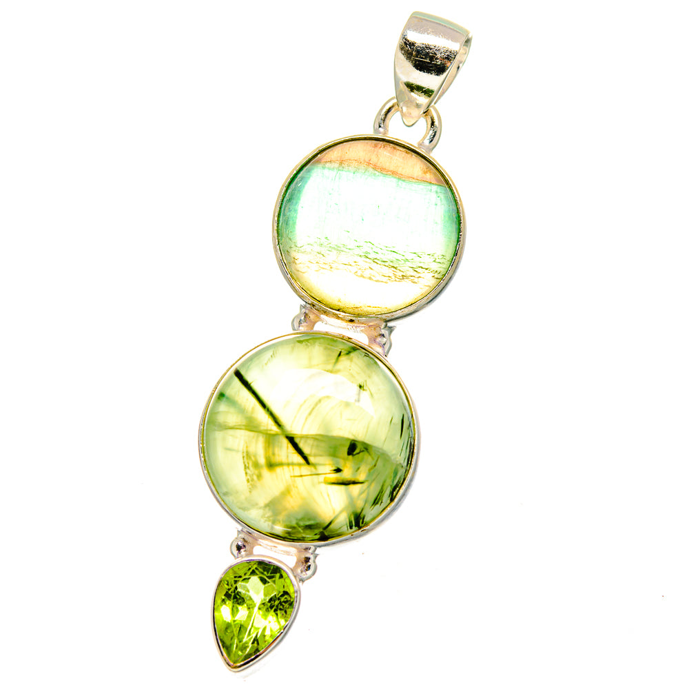 Prehnite Pendants handcrafted by Anasilvercos - PD16249