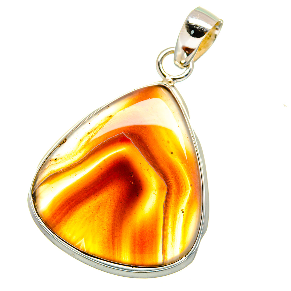 Botswana Agate Pendants handcrafted by Anasilvercos - PD16257
