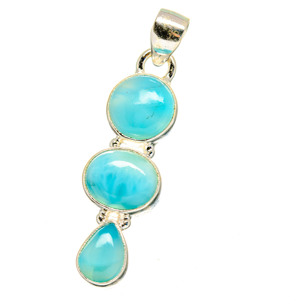 Larimar Pendants handcrafted by Anasilvercos - PD16268