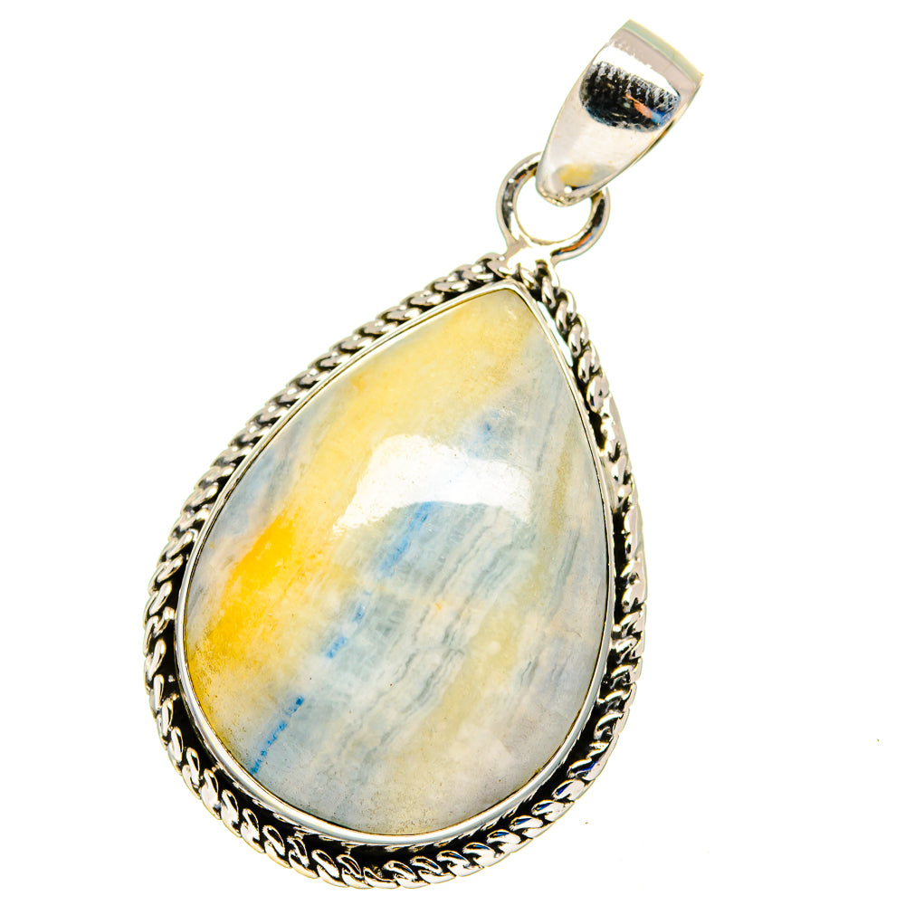 Blue Scheelite Pendants handcrafted by Anasilvercos - PD16287