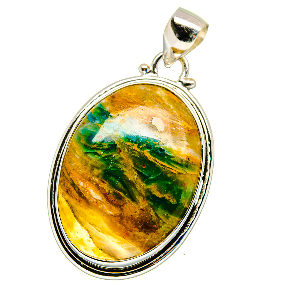 Peruvian Opal Pendants handcrafted by Anasilvercos - PD16299