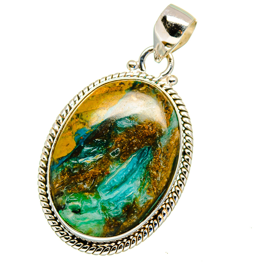 Peruvian Opal Pendants handcrafted by Anasilvercos - PD16301