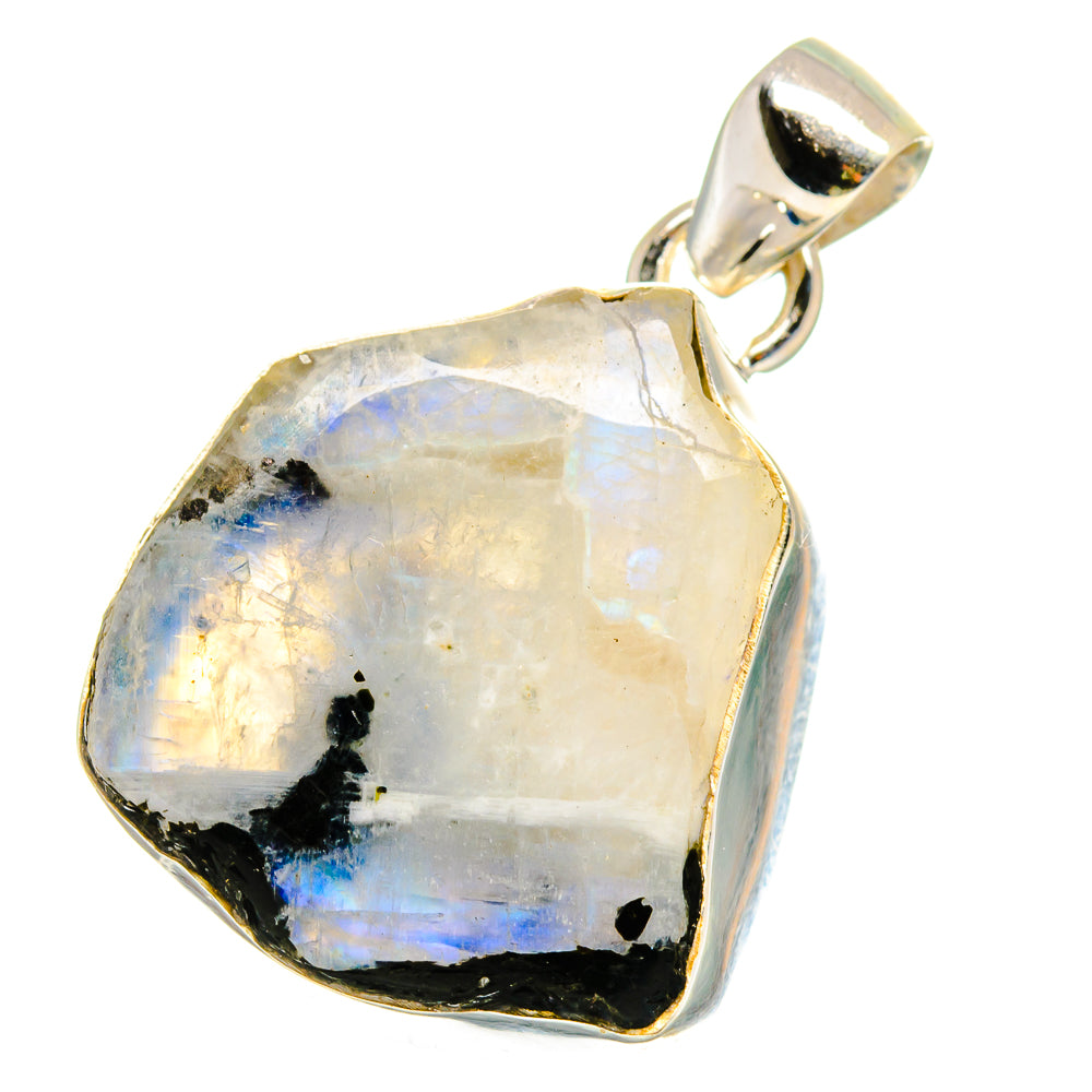 Rainbow Moonstone Pendants handcrafted by Anasilvercos - PD16313