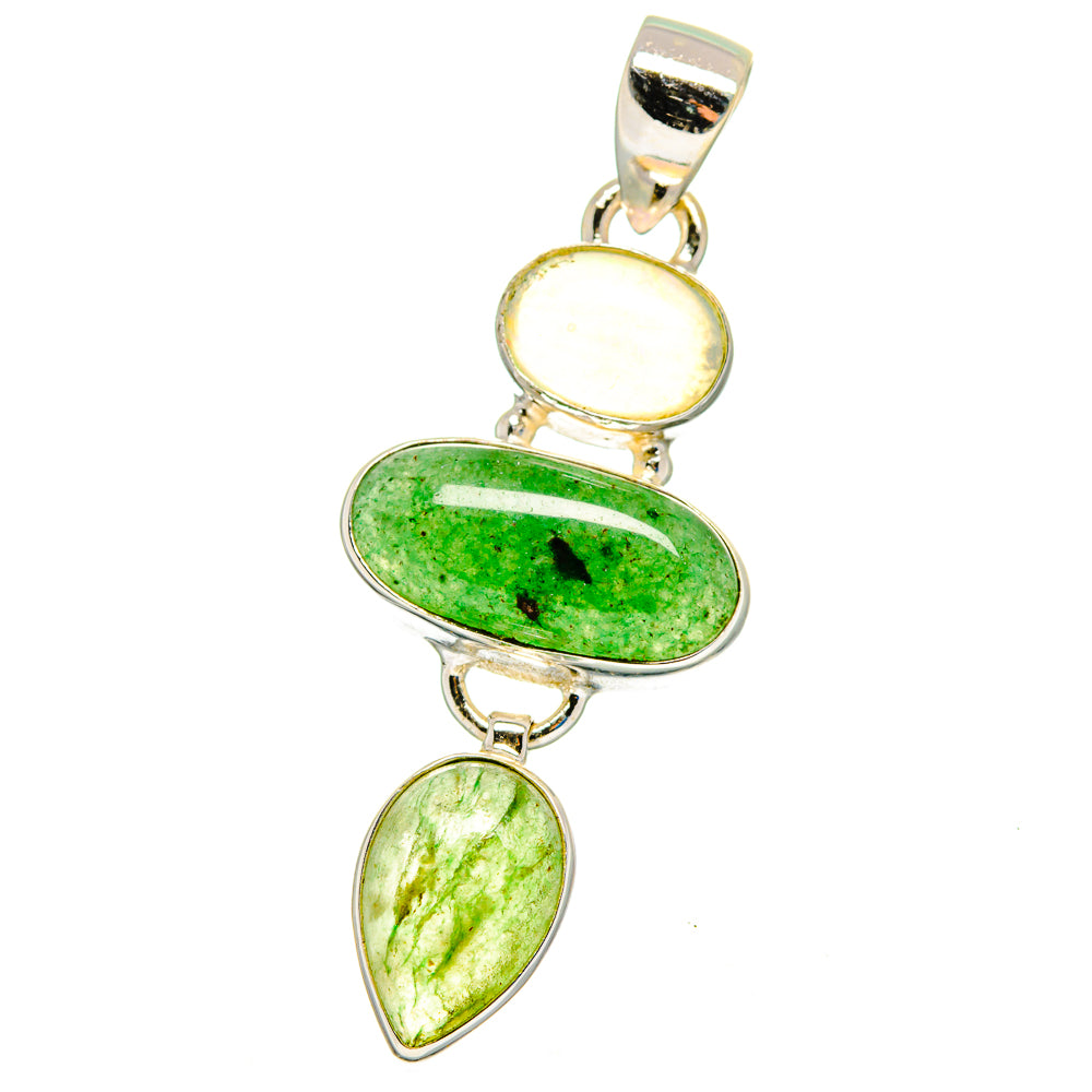 Green Aventurine Pendants handcrafted by Anasilvercos - PD16314