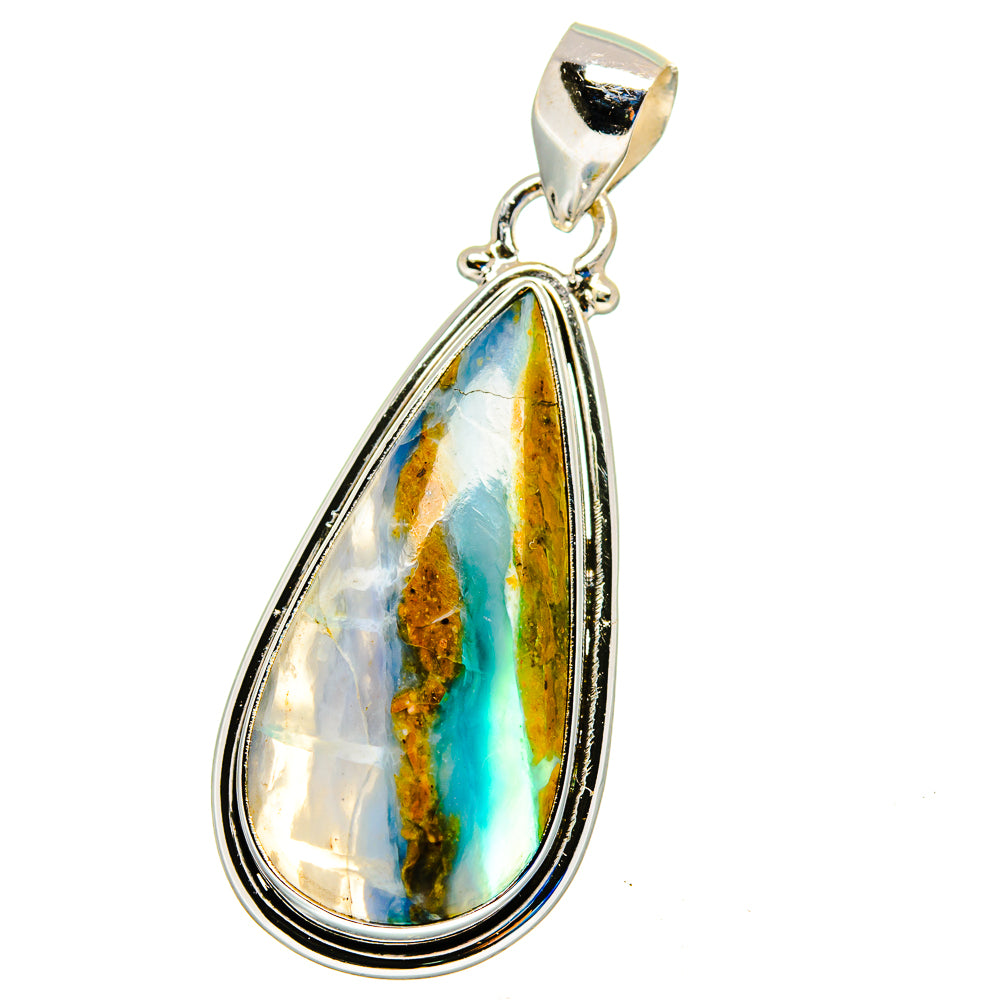 Peruvian Opal Pendants handcrafted by Anasilvercos - PD16316