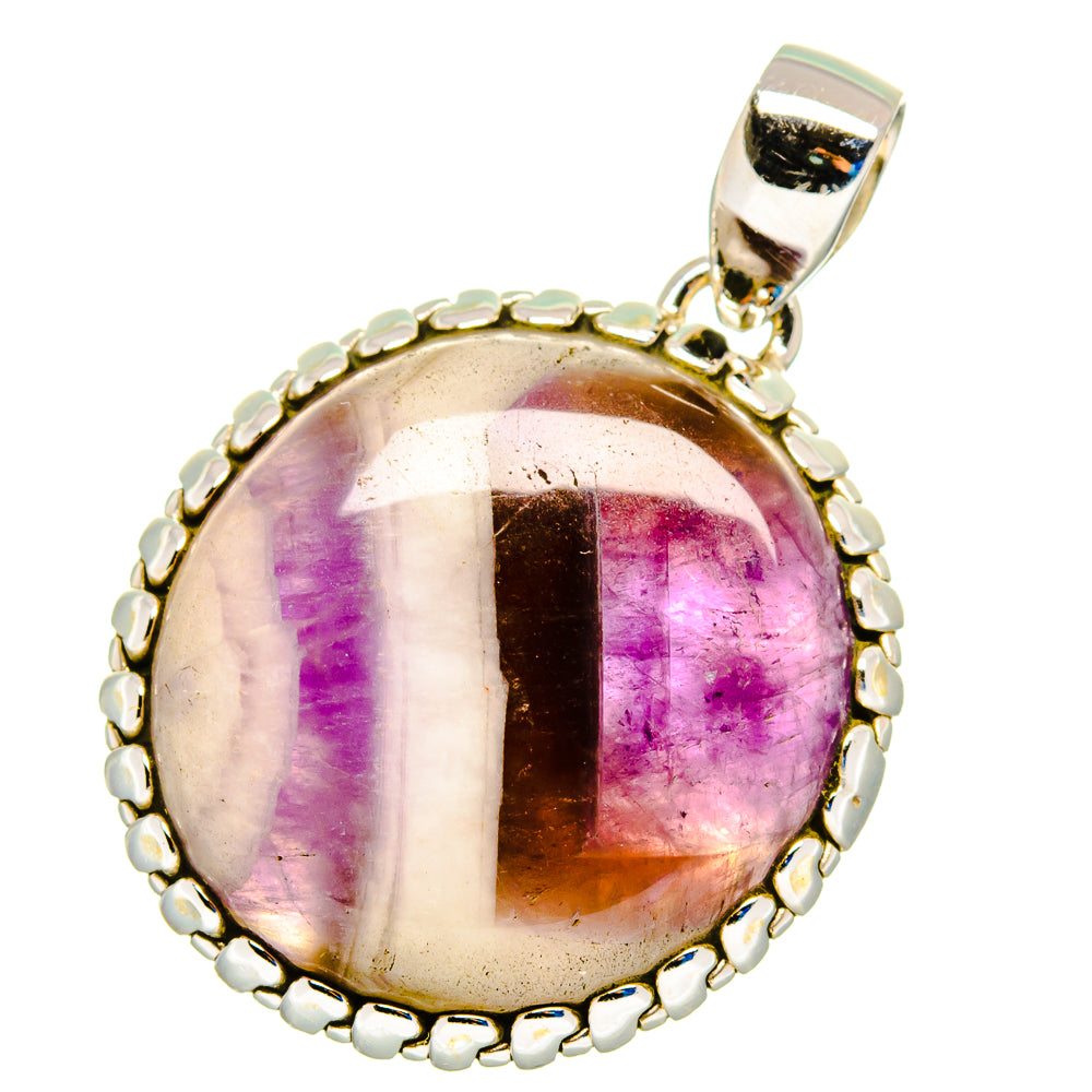 Chevron Amethyst Pendants handcrafted by Anasilvercos - PD16318