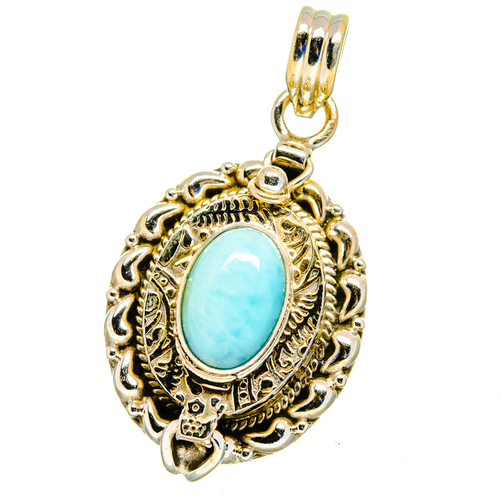 Larimar Pendants handcrafted by Anasilvercos - PD16331