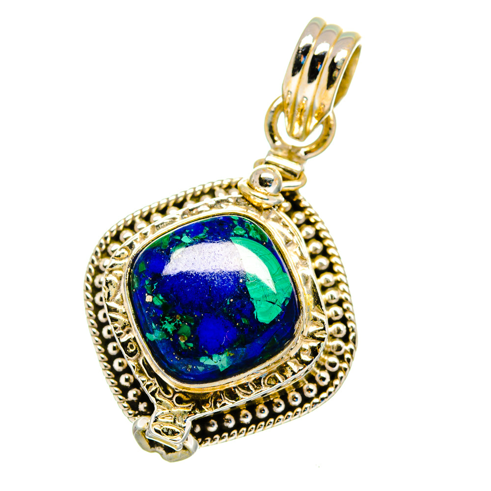 Azurite Malachite Pendants handcrafted by Anasilvercos - PD16333
