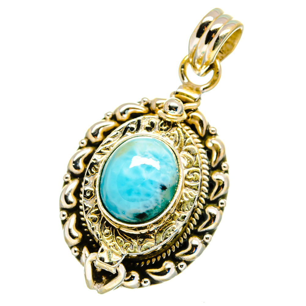Larimar Pendants handcrafted by Anasilvercos - PD16342
