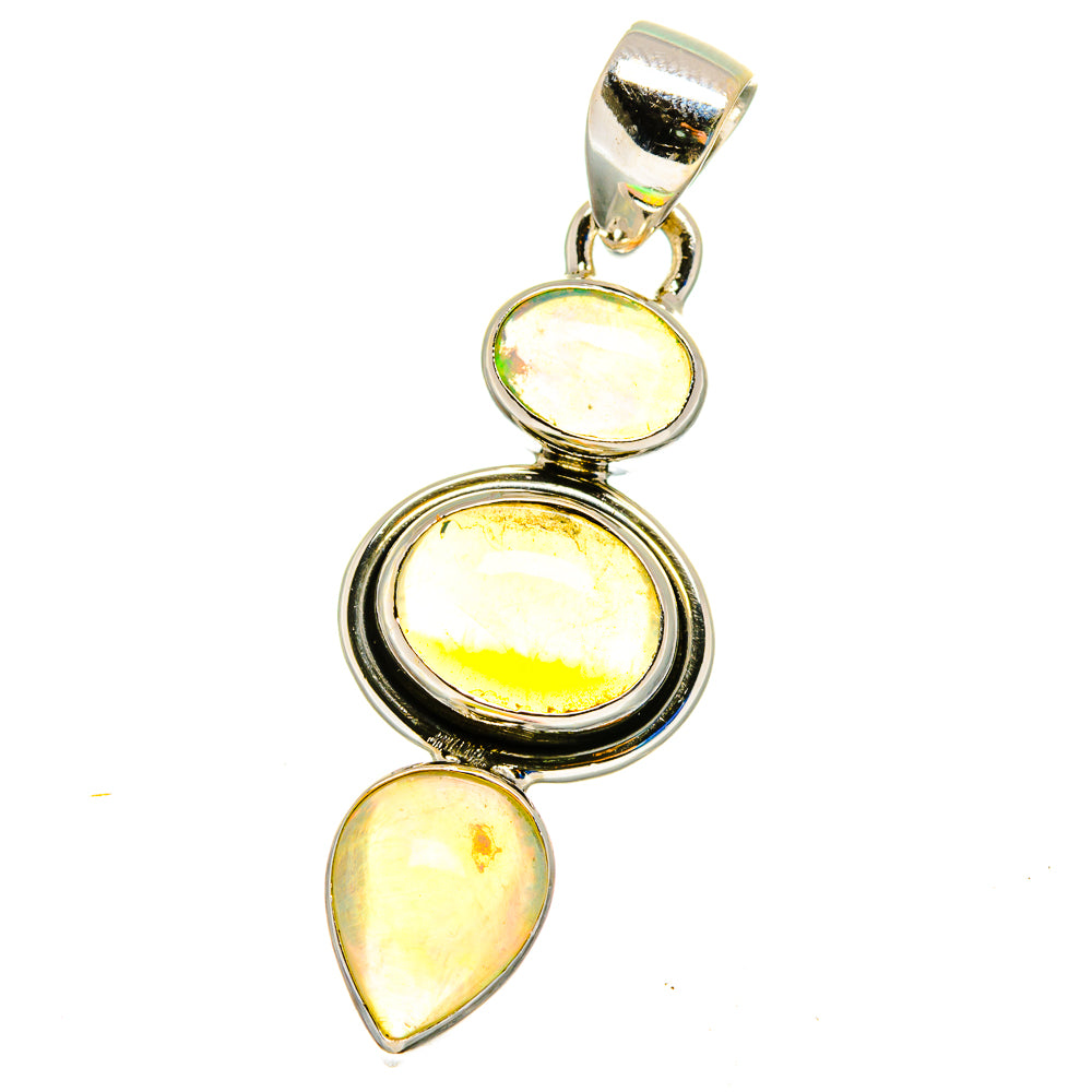 Ethiopian Opal Pendants handcrafted by Anasilvercos - PD16363
