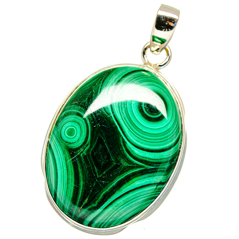 Malachite Pendants handcrafted by Anasilvercos - PD16371