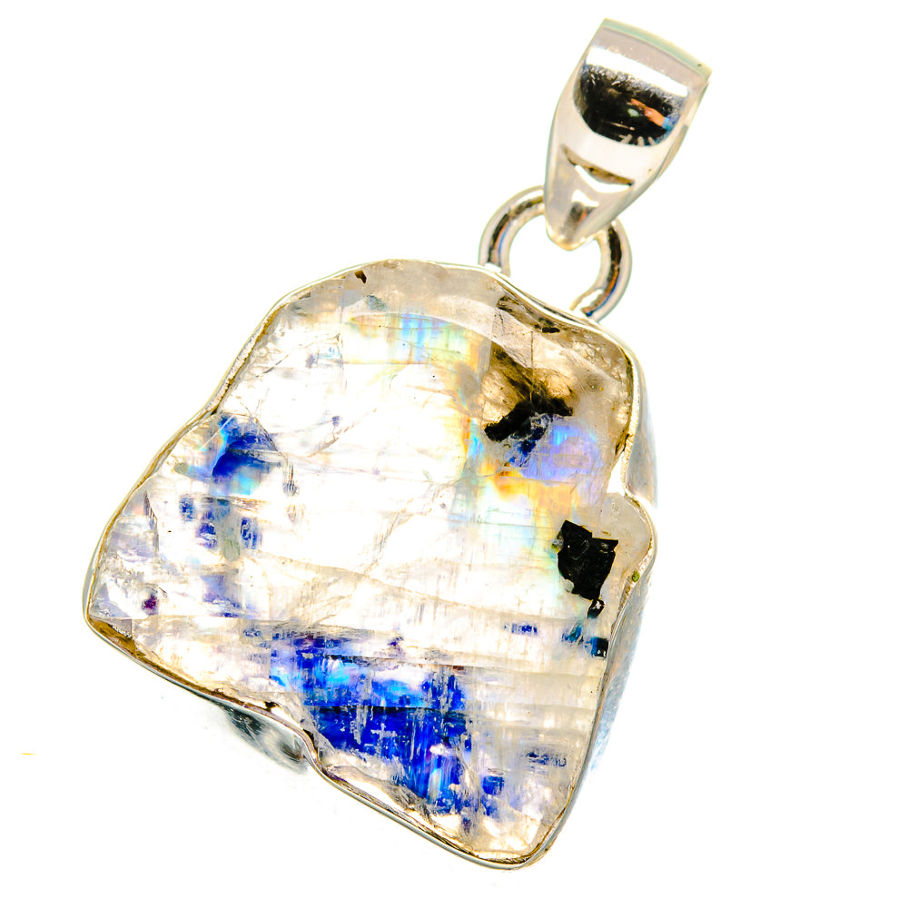 Rainbow Moonstone Pendants handcrafted by Anasilvercos - PD16372