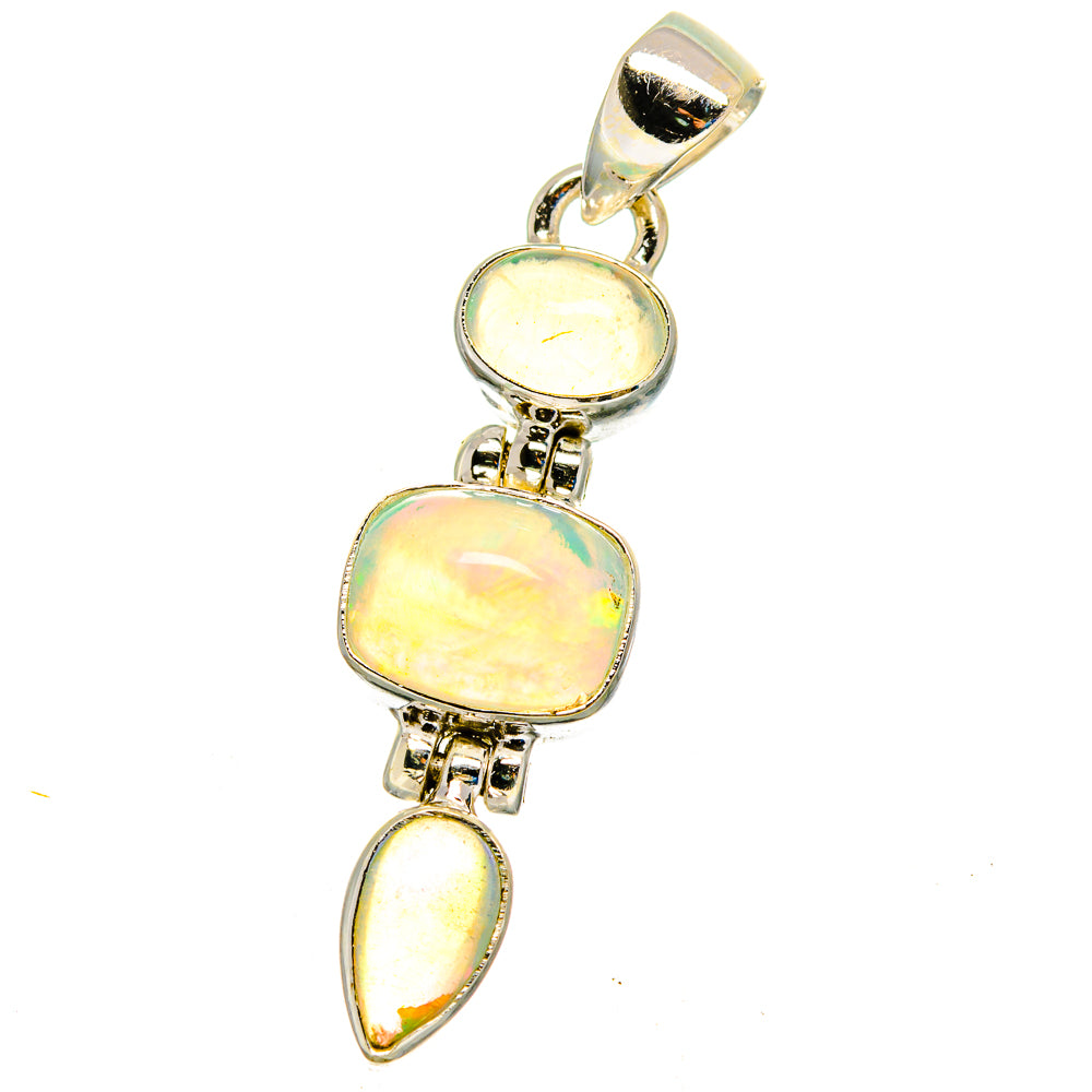 Ethiopian Opal Pendants handcrafted by Anasilvercos - PD16376