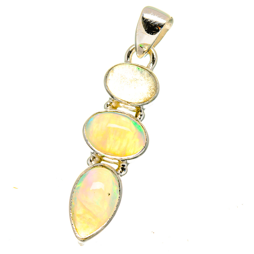 Ethiopian Opal Pendants handcrafted by Anasilvercos - PD16377