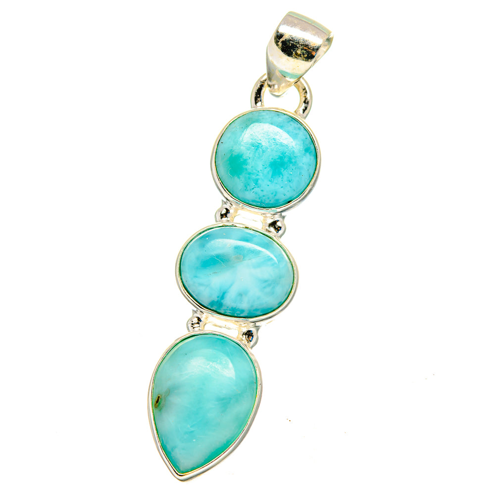 Larimar Pendants handcrafted by Anasilvercos - PD16379