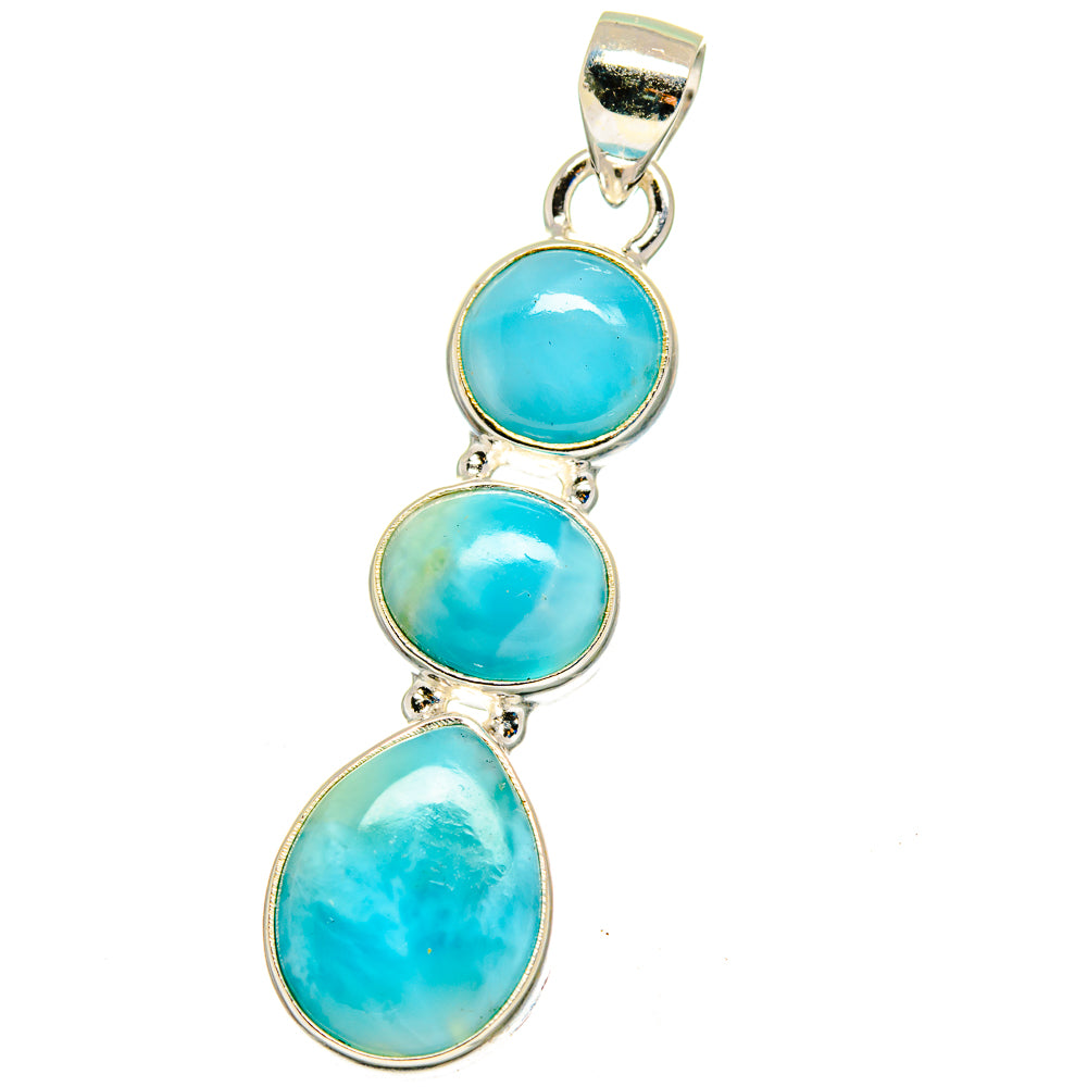 Larimar Pendants handcrafted by Anasilvercos - PD16380